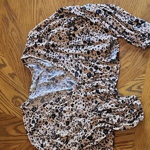 Floral print cop top